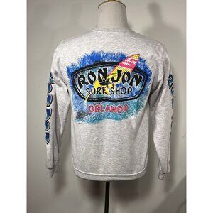 Women’s Sz Medium Ron Jon Surf Shop Sweatshirt Orlando Florida All Over Graphics